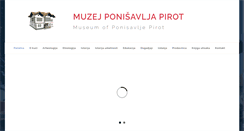 Desktop Screenshot of muzejpirot.com